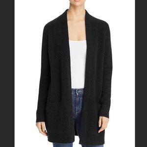 C By Bloomingdale's Cashmere Open Front Brushed Cashmere Cardigan XS SM MED